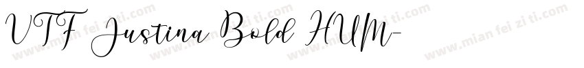 VTF Justina Bold HUM字体转换